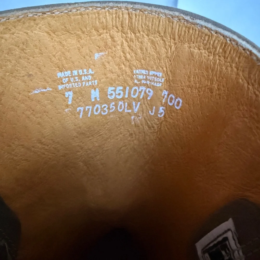 NEW! Vintage Womens Frye Olive Austin Floral Cut Out Cowboy Western Boots size 7 - Picture 4 of 5